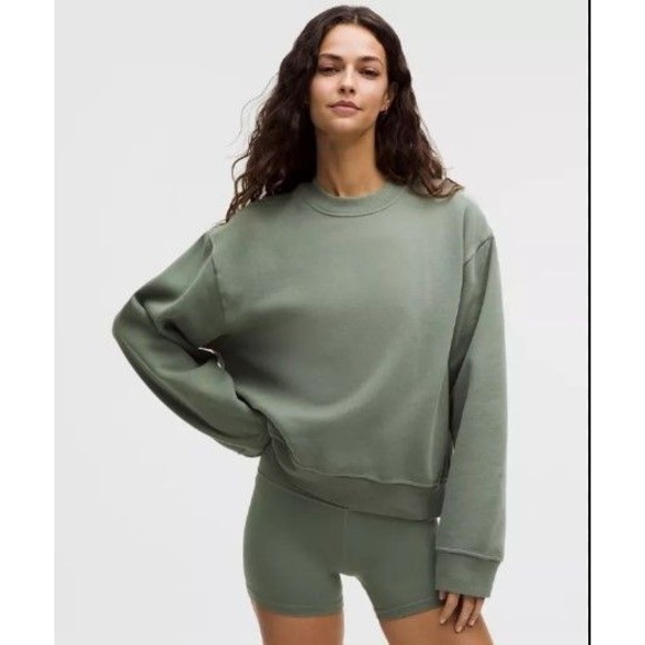 lululemon athletica Tops - Lululemon-Women's Steady State Crew-Willow Leaf